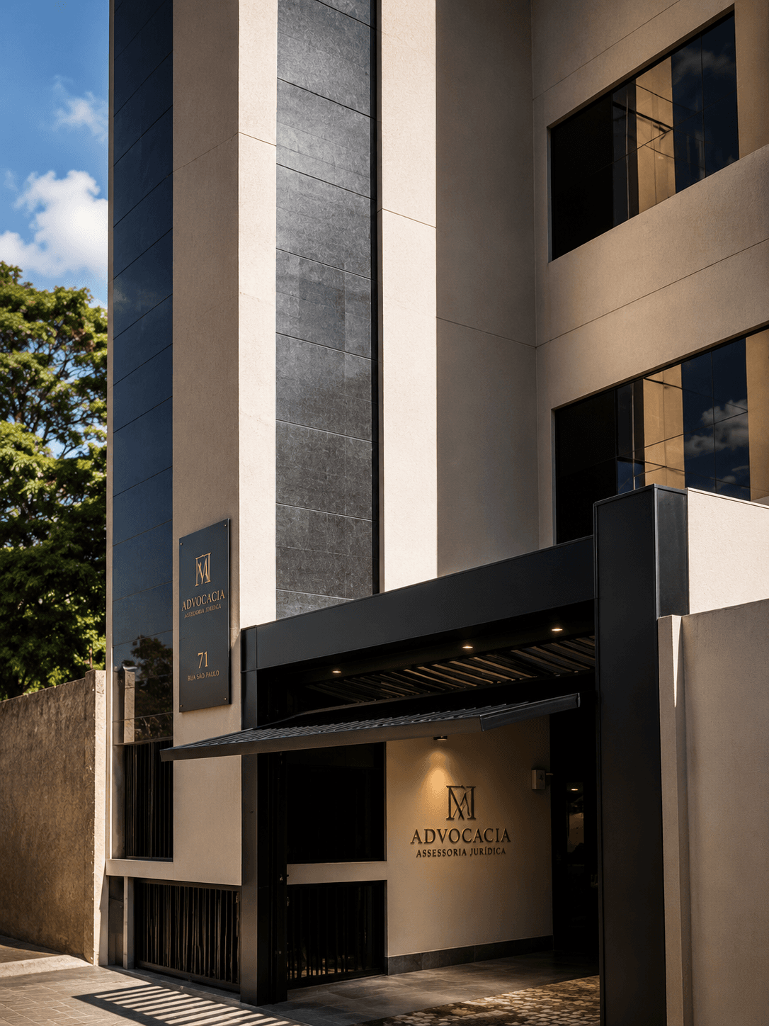 Fachada do edifício onde está localizada a COBO Advocacia em Uberaba